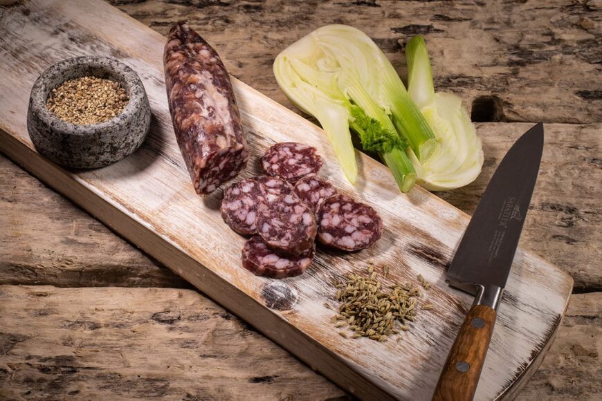 white pepper fennel salami