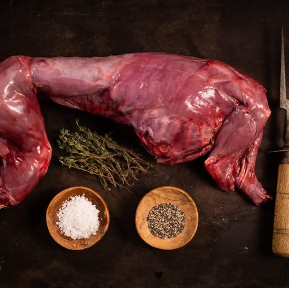 wild whole hare meat