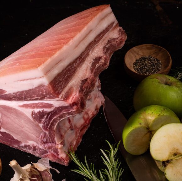 free range outdoor reared pork loin bone in