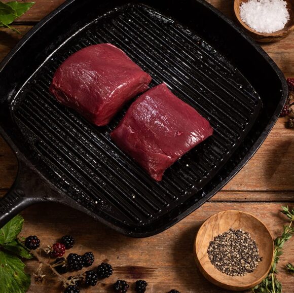 wild venison fillet steak meat box