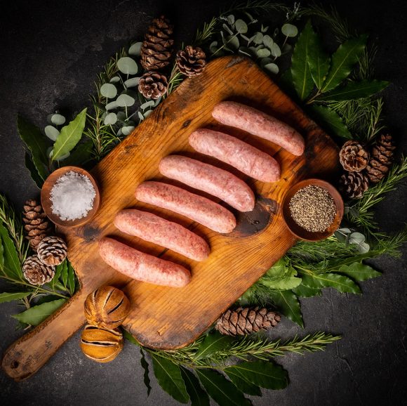 festive christmas sausages