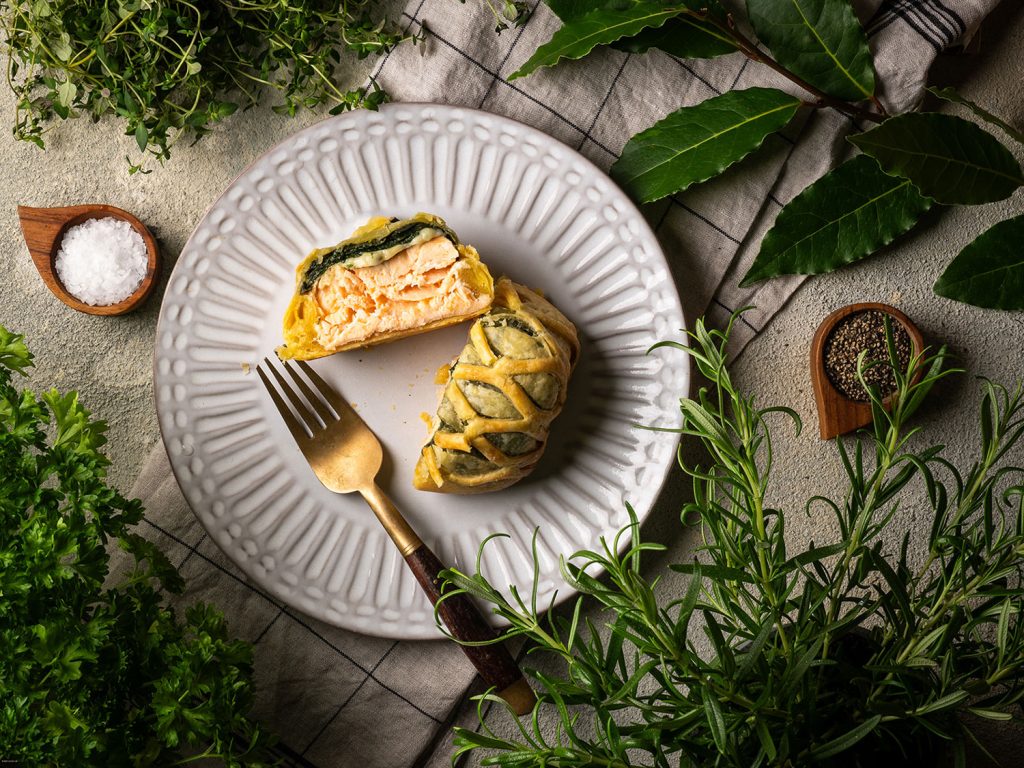 salmon en croute