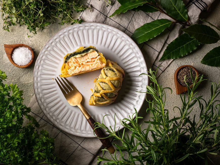 salmon en croute