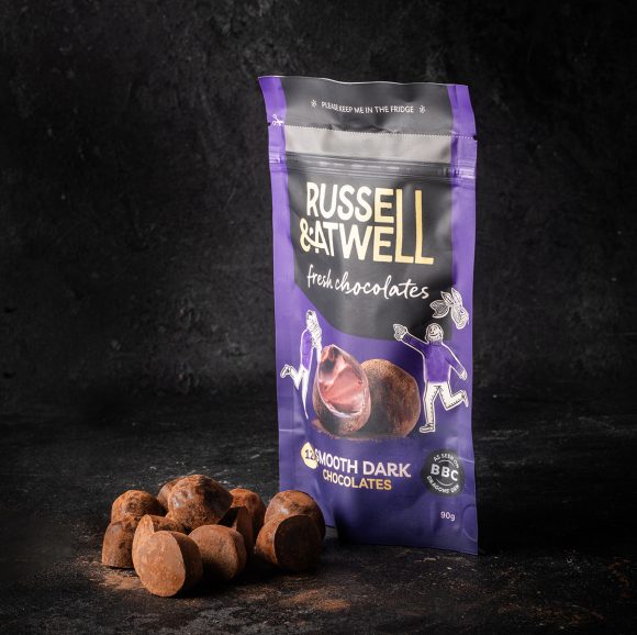 Fresh Dark Chocolates, Russell & Atwell (90g pouch)