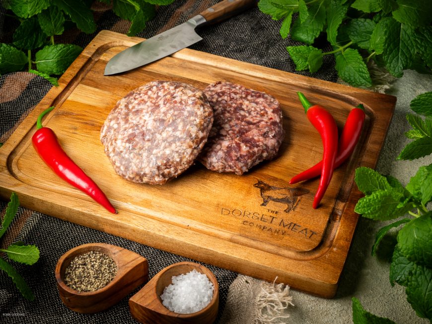 Grass-Fed Beef Steak & Chilli Burgers (340g)